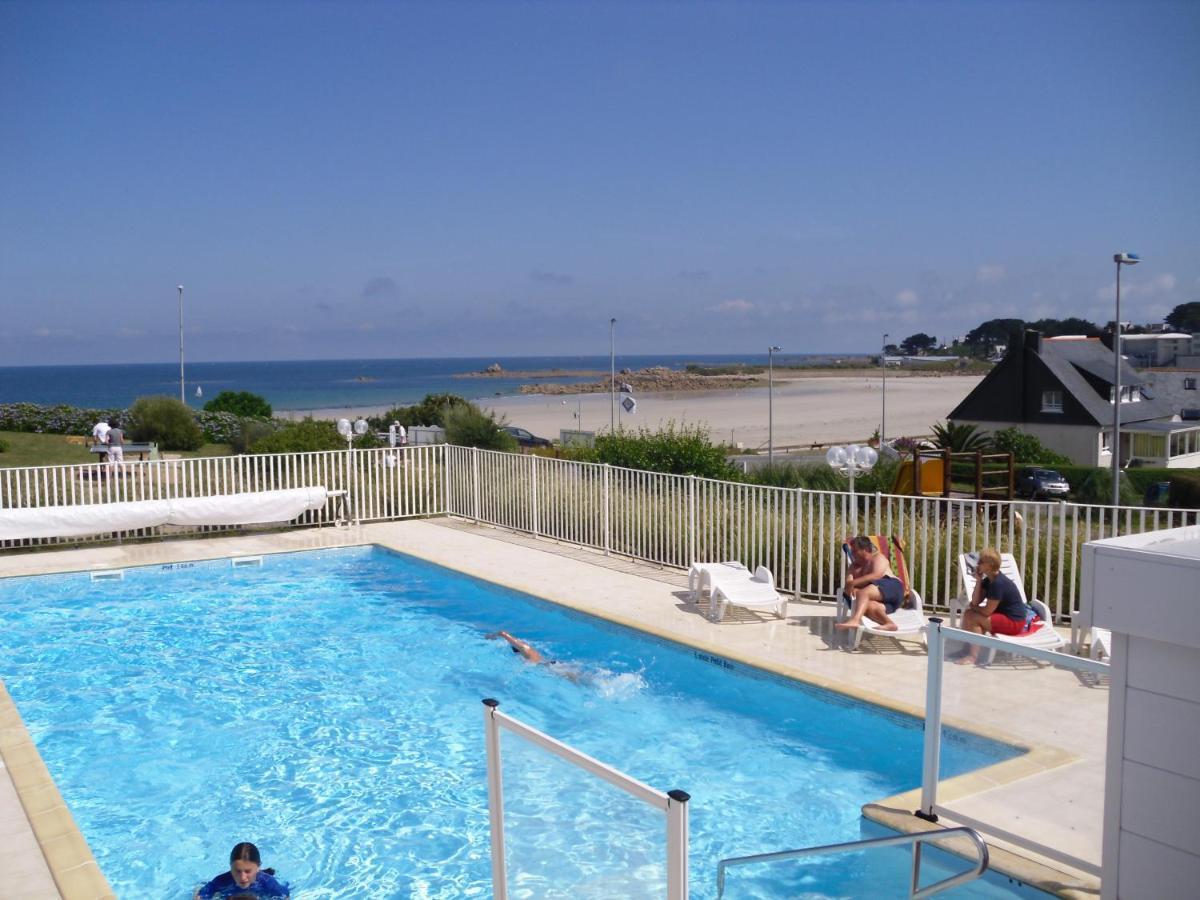 Belle Vue Mer Studio Piscine Trévou-Tréguignec Extérieur photo